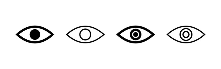 Obraz premium Eye icon vector. Eye sign and symbol. Look and Vision icon.