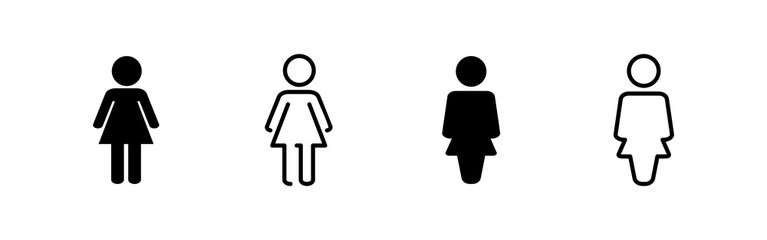 Female icon vector. woman sign and symbol