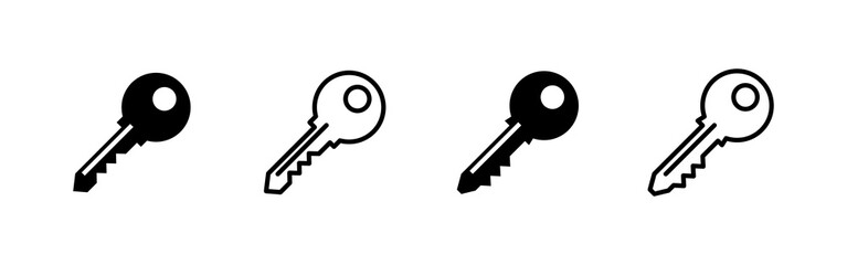 Key icon vector. Key sign and symbol.