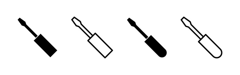 Screwdriver icon vector.tools sign and symbol
