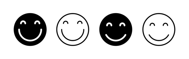 Smile icon vector. smile emoticon icon. feedback sign and symbol