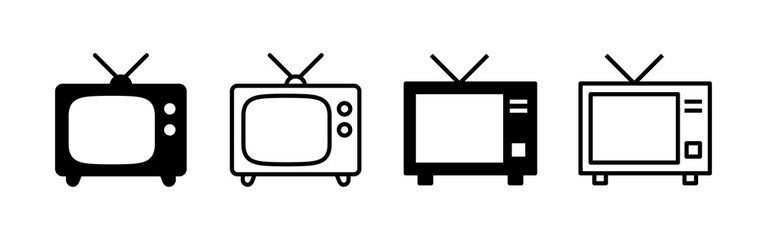 Tv icon vector. television sign and symbol