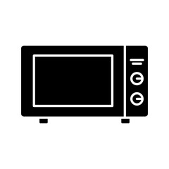 Microwave icon. Vector linear sign color editable