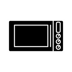 Microwave icon. Vector linear sign color editable