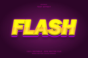 Flash Neon Light 3d editable text effect
