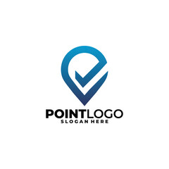 point logo icon vector isolated