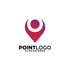 point logo icon vector isolated