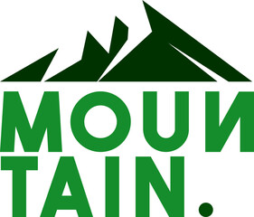 simple mountain logo design vector illustration.Outdoor Adventure Sign or Symbol, vector illustration