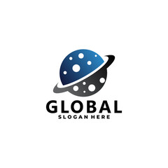 global vector logo design isolated