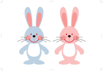 Character of cute rabbits.
2023 is the Year of the Rabbit in Japan.