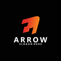 arrow logo icon vector design isolated