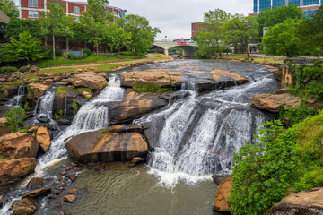 Falls Park Waterfall Greenville South Carolina