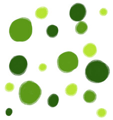 avocada green dots graphic drawing painting illustration element - 520459251