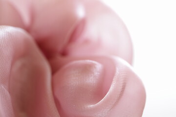 close up of a pink polish