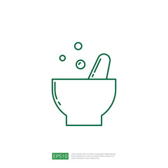 Naturopathic Medicine. Education Line Icon