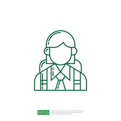 Student Icon. Education Line Icon