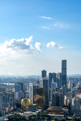 Aerial photography China Liuzhou modern city architecture landscape skyline