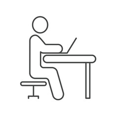 Remote Work icons  symbol vector elements for infographic web