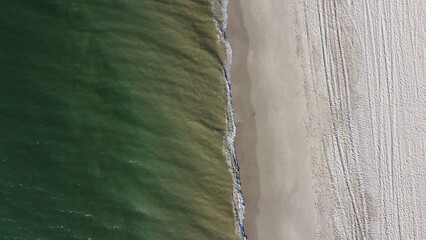 seashore filming from a drone view from above, Ukraine, Odessa