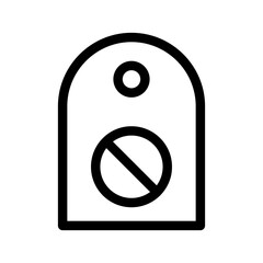 Do Not Disturb Icon Vector Symbol Design Illustration