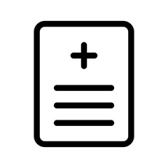 Obraz premium Medical Note Icon Vector Symbol Design Illustration