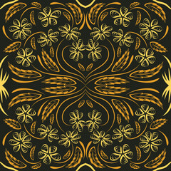 Folk flowers print Floral pattern Ethnic art
