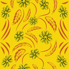 Folk flowers print Floral pattern Ethnic art