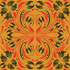 Folk flowers print Floral pattern Ethnic art