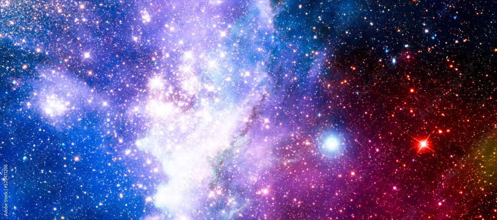 Wall mural deep space. high definition star field background . starry outer space background texture . colorful