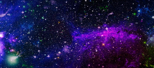 Deep space. High definition star field background . Starry outer space background texture . Colorful Starry Night Sky Outer Space background © Maximusdn