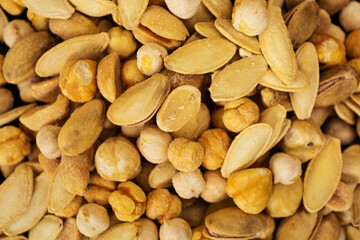 Background of different kinds of nuts