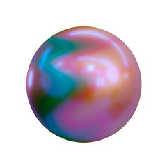 3d illustration geometric shape of sphere