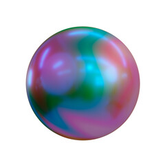 3d illustration geometric shape of sphere