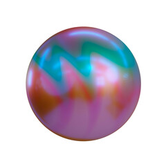 3d illustration geometric shape of sphere