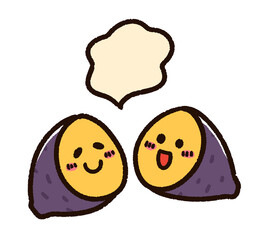 ホクホクの焼き芋のキャラクター