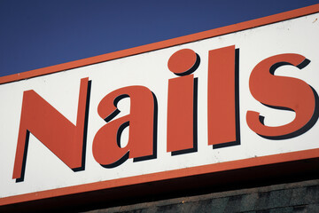 Nails salon sign