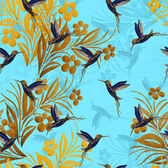Digital textile kalamkari Allover pattern design