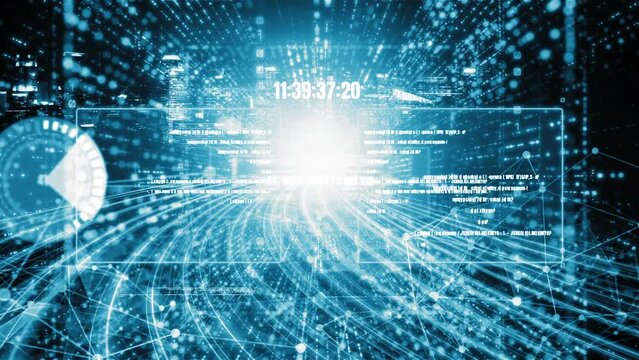 Software development, application programming code and tacit computer coding . Concept of smart digital transformation and technology disruption that changes global trends in new information era .
