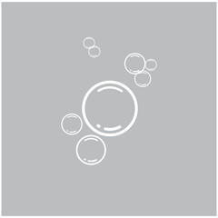 Natural realistic bubble illustration vector design