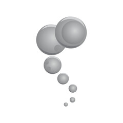 Natural realistic bubble illustration vector design
