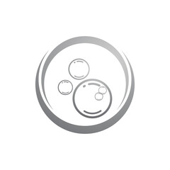 Natural realistic bubble illustration vector design