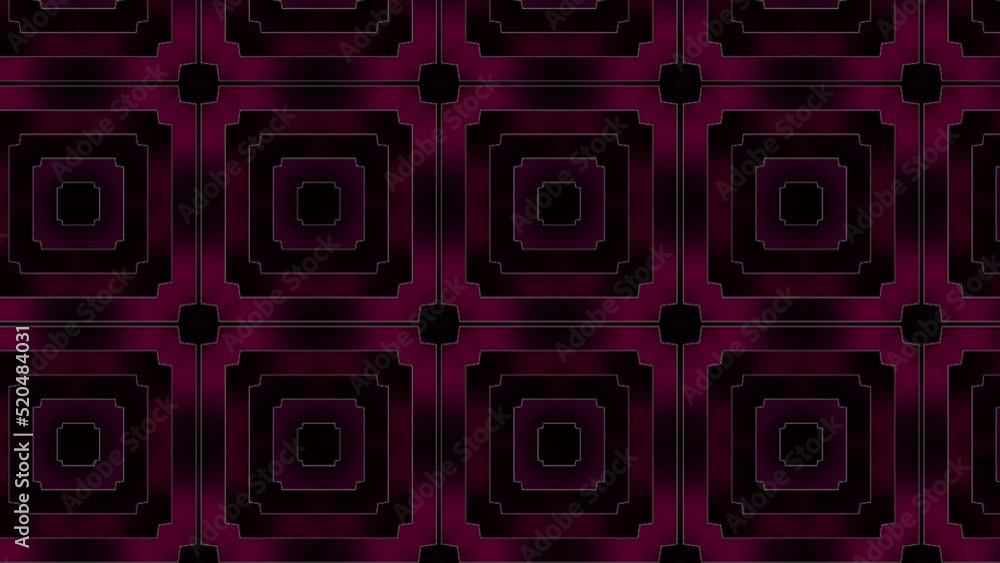Poster pink dark rectangular tile ornamental mosaic animation. abstract geometric background texture slide 