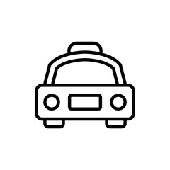 Taxi icon vector graphic illustration