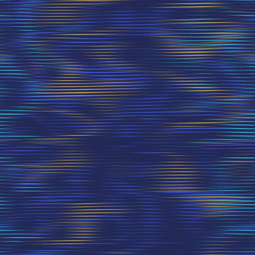 Gradient wavy vibrant seamless background. Polar aurora, rainbow fairytale texture. Iridescent pearlescent holographic paper with moire effect. Striped ripples pattern. Illustration