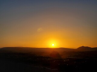 Orange sky