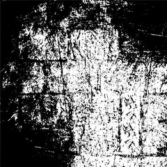 Grunge is black and white. The background is vector abstract. Monochrome texture of scratches, chips, scuffs, dirt. Surreal Backdrop template