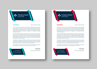 Creative corporate modern business letterhead design