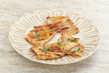 Grilled squid with unagi sauce