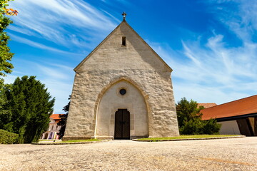 Fototapeta premium Summer day in Gottweig Abbey (German name is Stift Göttweig) in Krems region. Wachau valley. Austria.