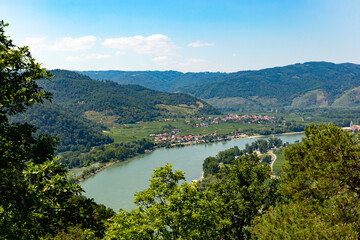 View of the Danube in the Wachau. Lower Austria.
